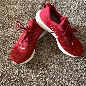 Nike legend react red/maroon shoes